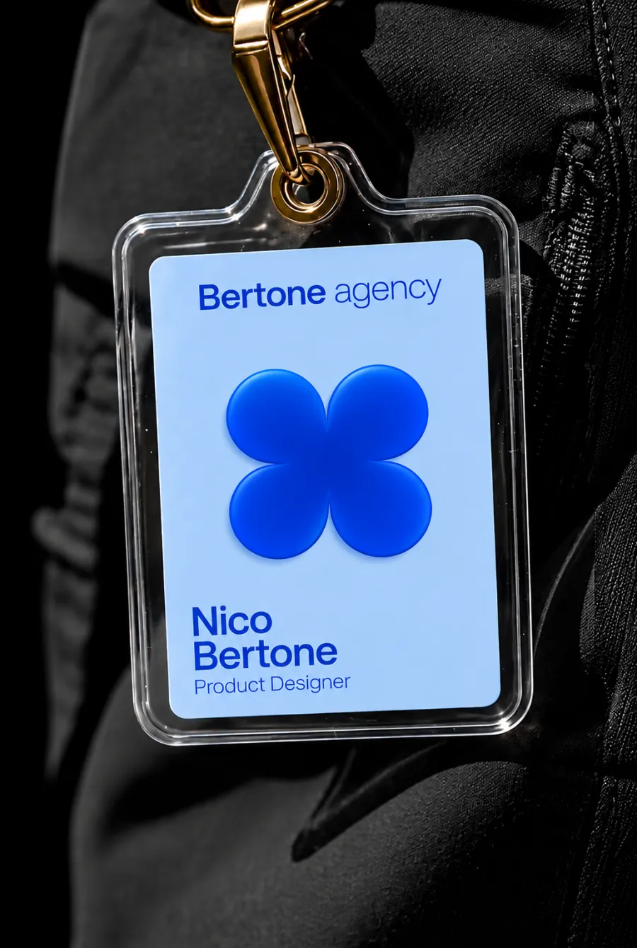 Badge Bertone agency, Nico Bertone product designer